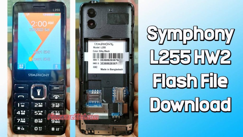 symphony l255 hw2 flash file mt6261