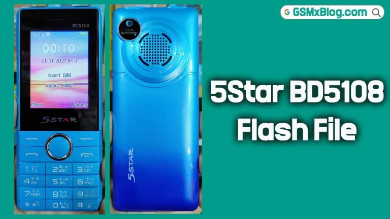 5Star BD5108 Flash File (Firmware) MT6261DA