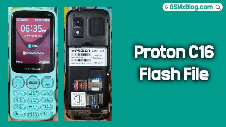 Proton C16 Flash File (Firmware) MT6261DA