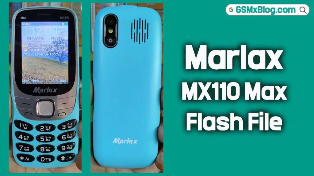 Marlax MX110 Max Flash File