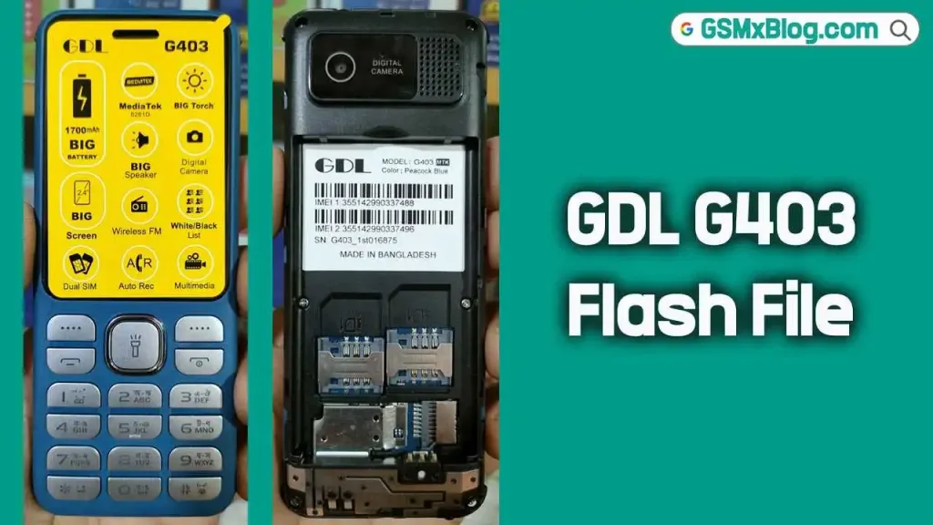 GDL G403 Flash File