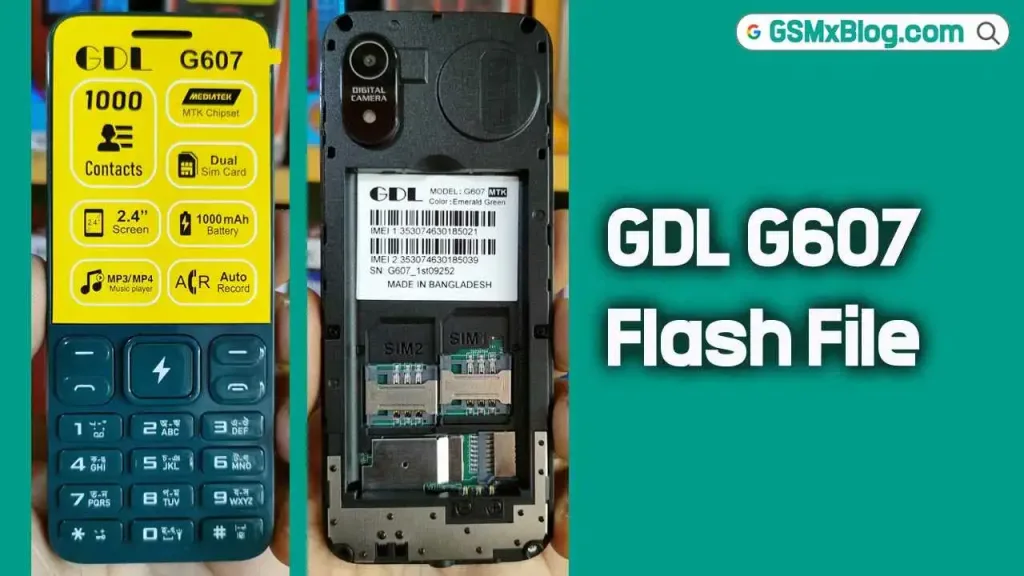 GDL G607 Flash File