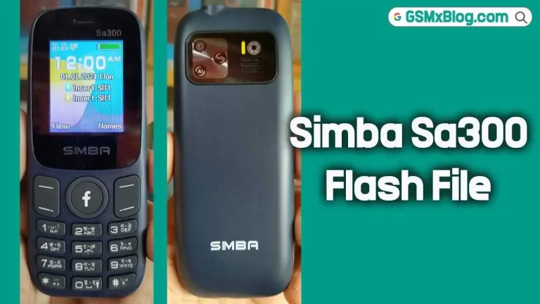 Simba Sa300 Flash File (Firmware) MT6261DA