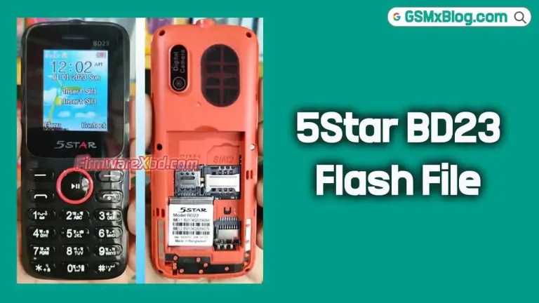 5Star BD23 Flash File (Firmware) MT6261DA