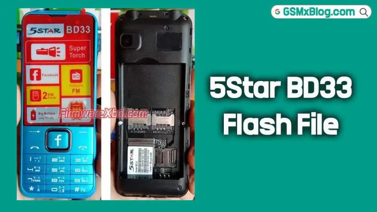 5Star BD33 Flash File (Firmware) SC6531E