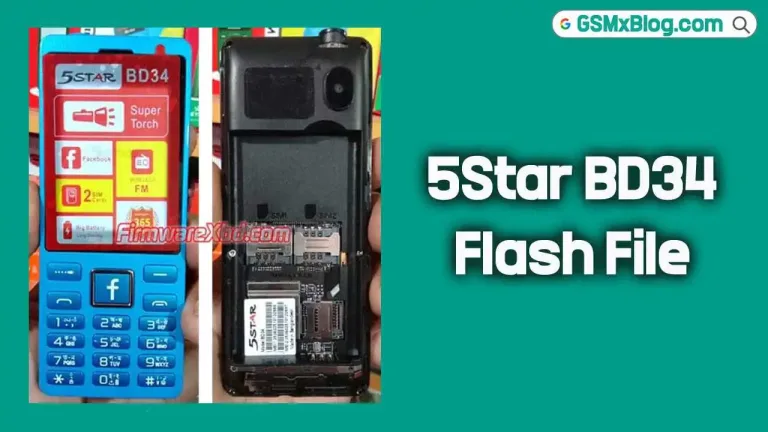 5Star BD34 Flash File (Firmware) SC6531E