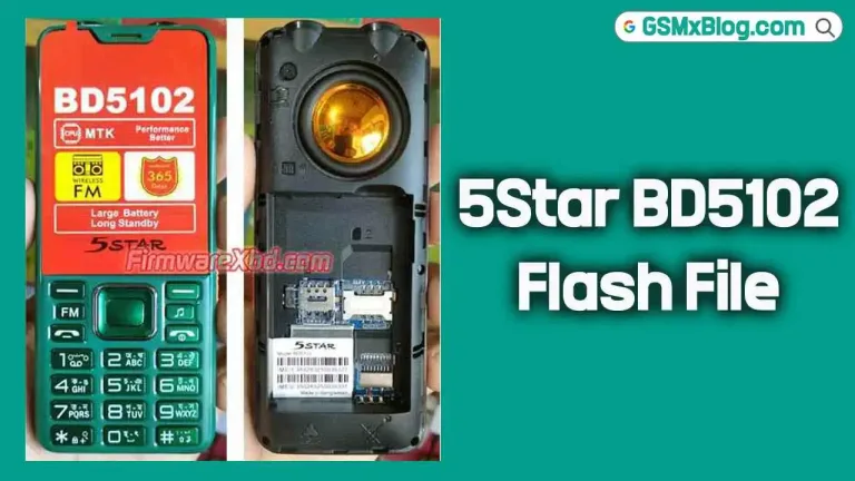 5Star BD5102 Flash File (Firmware) MT6261DA