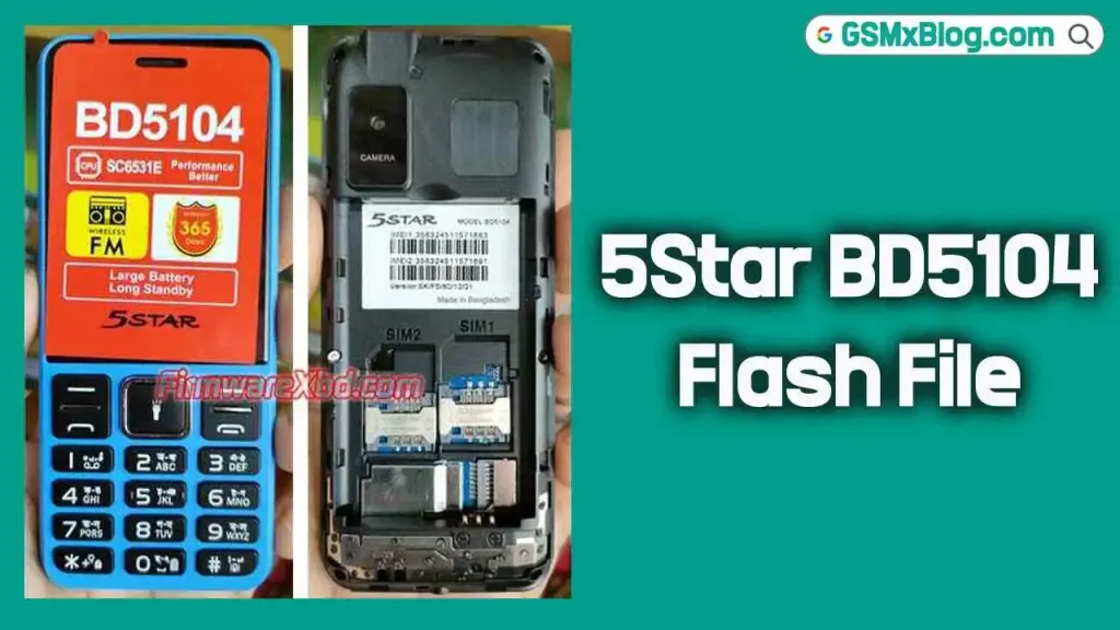 5Star BD5104 Flash File