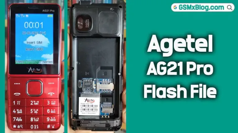 Agetel AG21 Pro Flash File (Firmware) MT6261DA