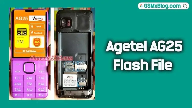 Agetel AG25 Flash File (Firmware) MT6261DA