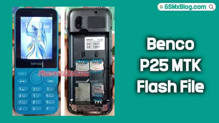 Benco P25 MTK Flash File (Firmware) MT6261DA