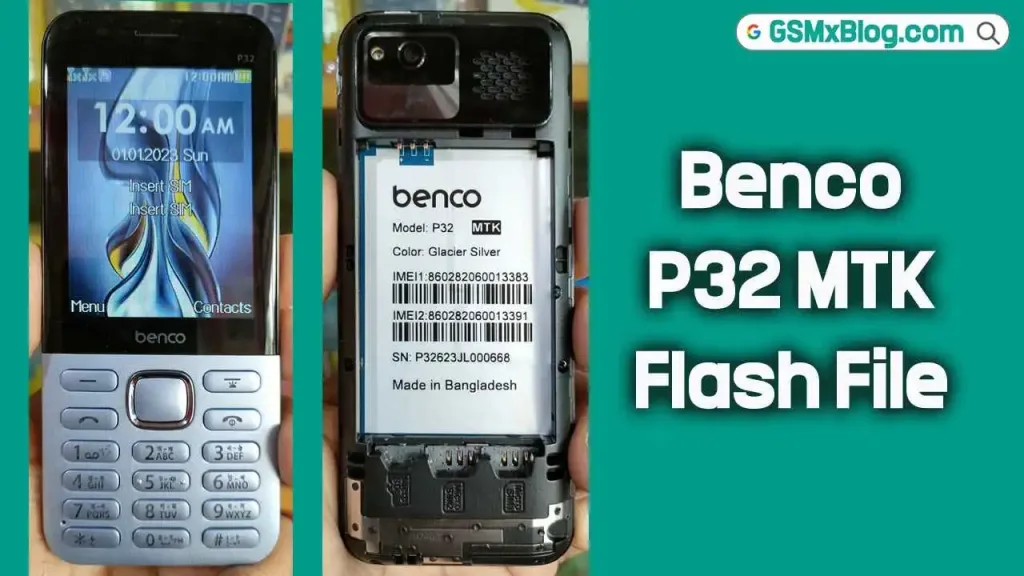 Benco P32 MTK Flash File