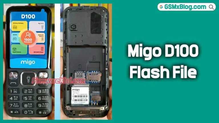 Migo D100 Flash File (Firmware) MT6261DA