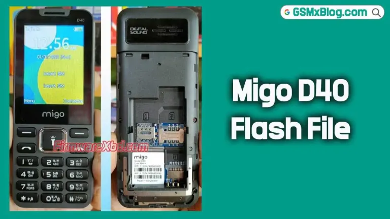 Migo D40 Flash File (Firmware) MT6261DA