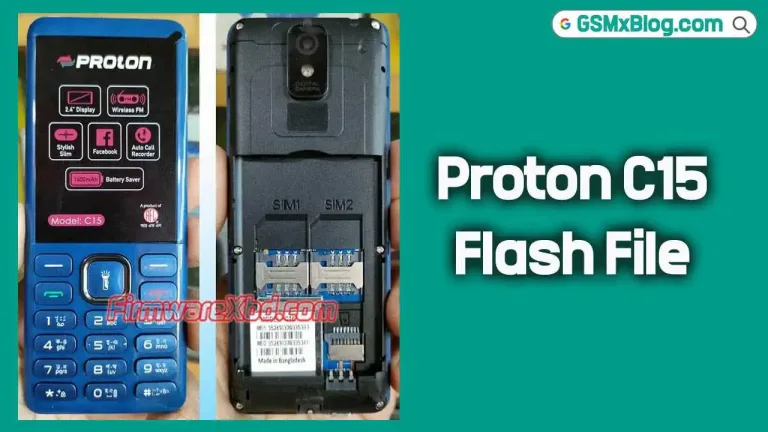 Proton C15 Flash File (Firmware) MT6261DA