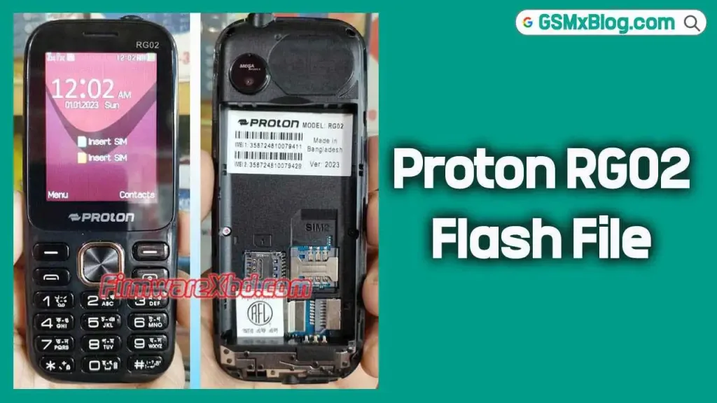 Proton RG02 Flash File