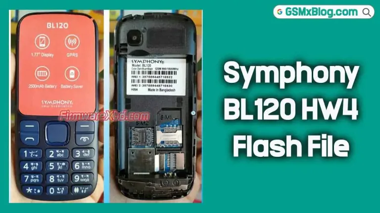 Symphony BL120 HW4 Flash File (Firmware) MT6261DA