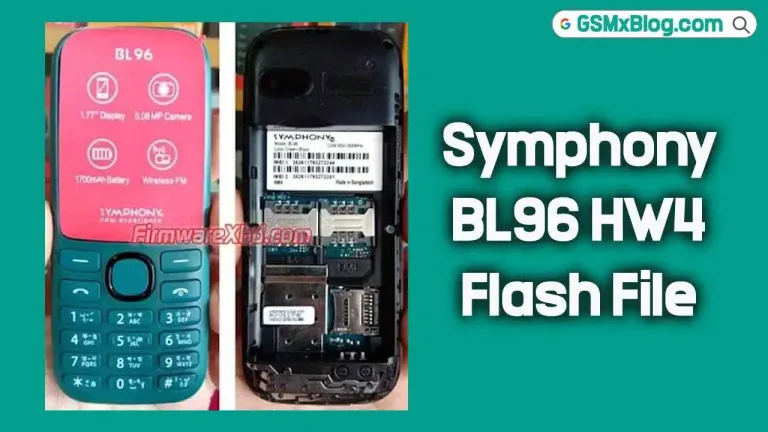 Symphony BL96 HW4 Flash File (Firmware) MT6261DA