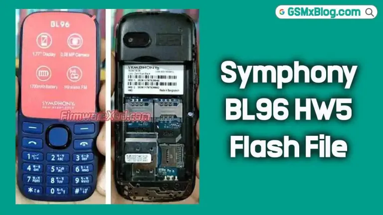 Symphony BL96 HW5 Flash File (Firmware) MT6261DA