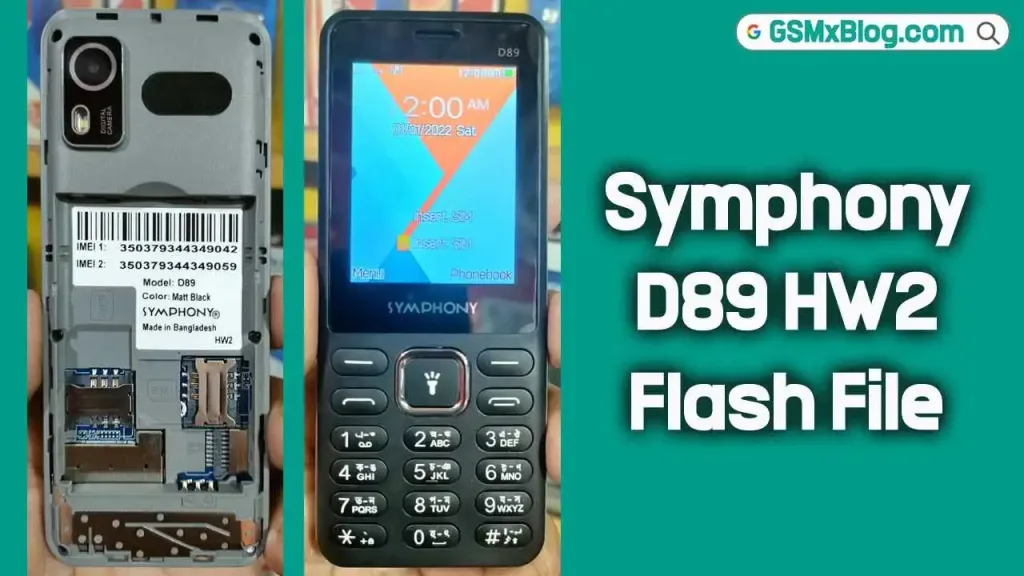 Symphony D89 HW2 Flash File