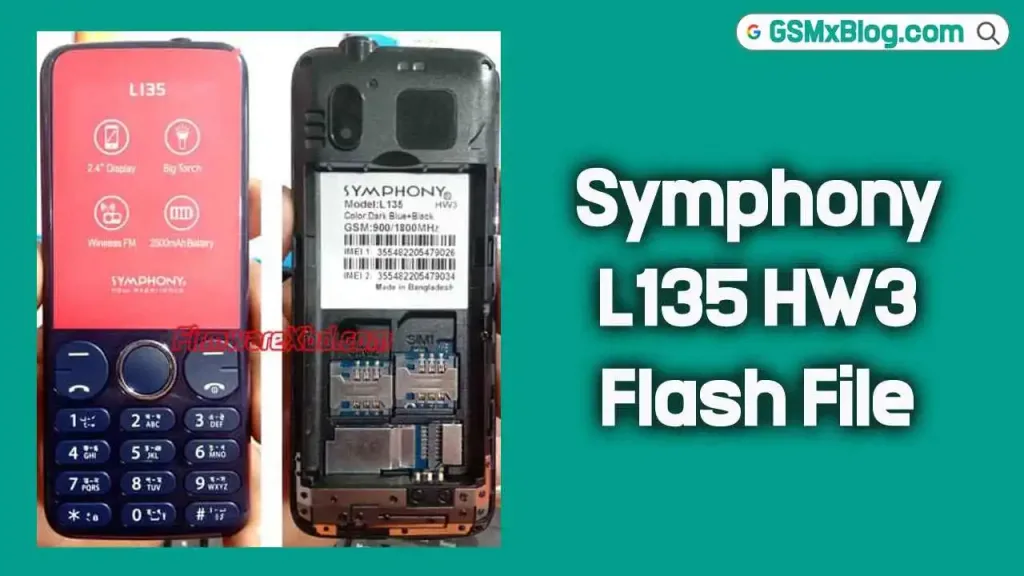 symphony l135 hw3 flash file