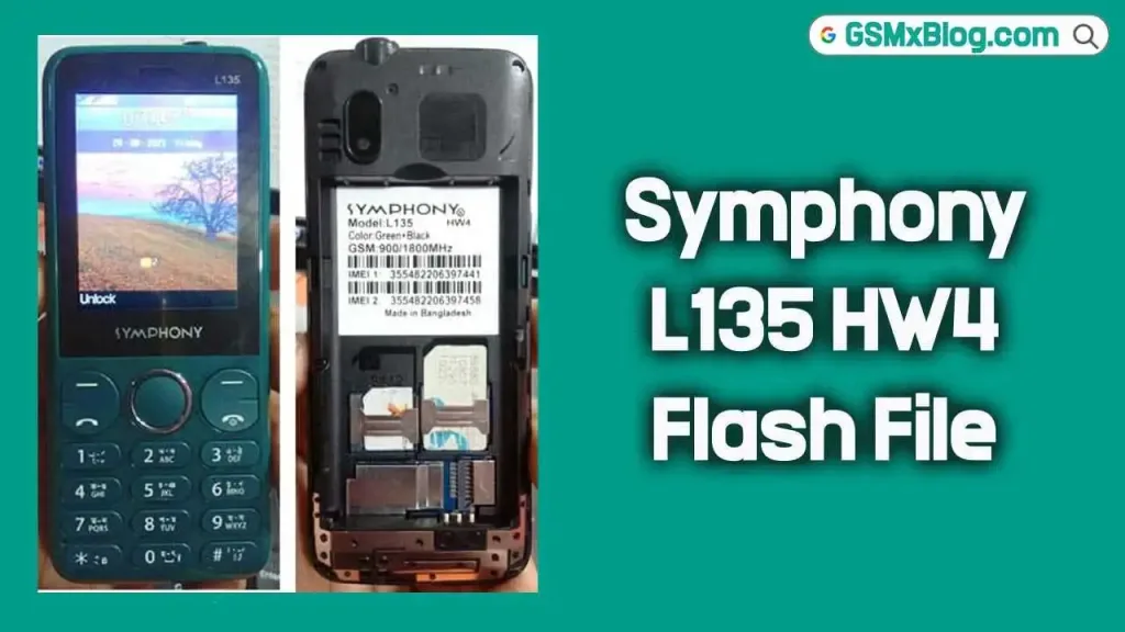 Symphony L135 HW4 Flash File