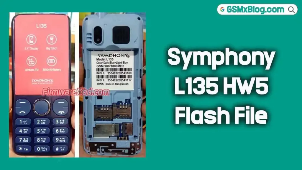 Symphony L135 HW5 Flash File