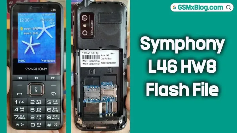 Symphony L46 HW8 Flash File (Firmware) MT6261DA