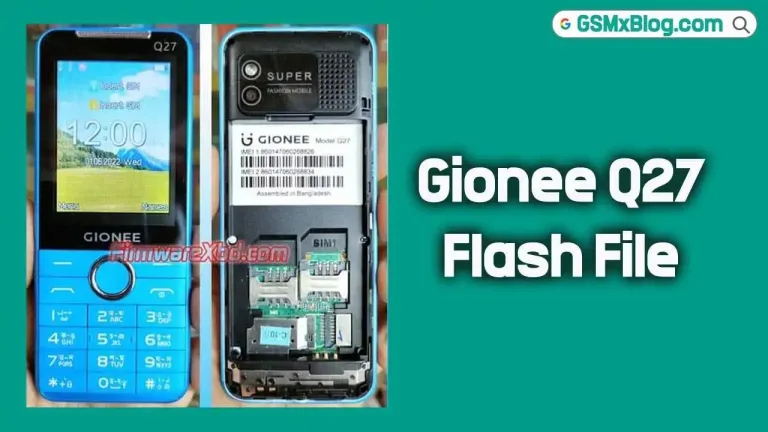 Gionee Q27 Flash File (Firmware) MT6260DA