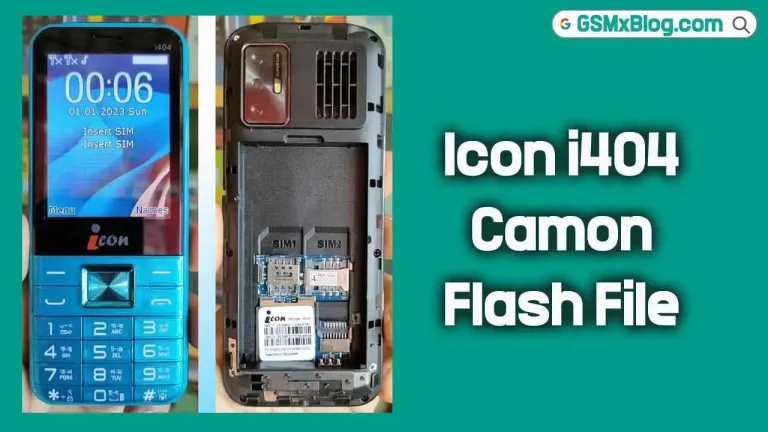 Icon i404 Camon Flash File (Firmware) MT6261DA