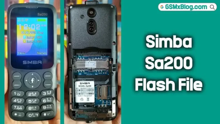 Simba Sa200 Flash File (Firmware) MT6261DA