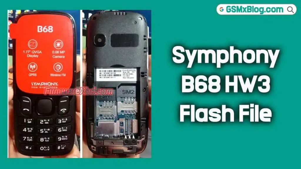 Symphony B68 HW3 Flash File