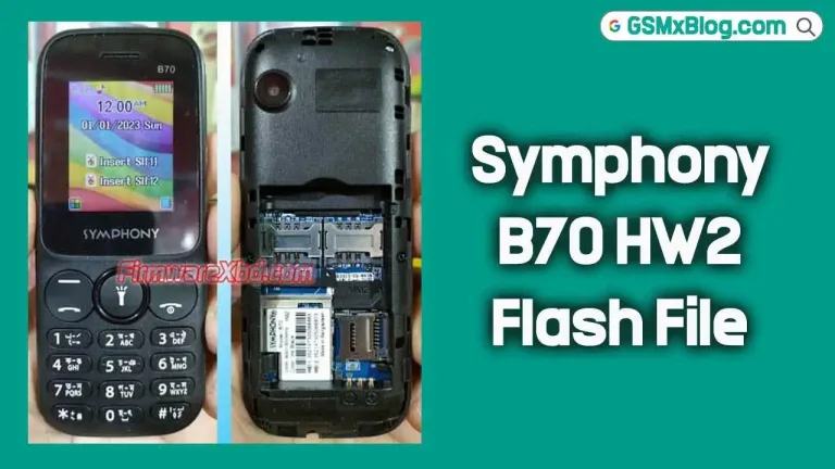 Symphony B70 HW2 Flash File (Firmware) SC6533G