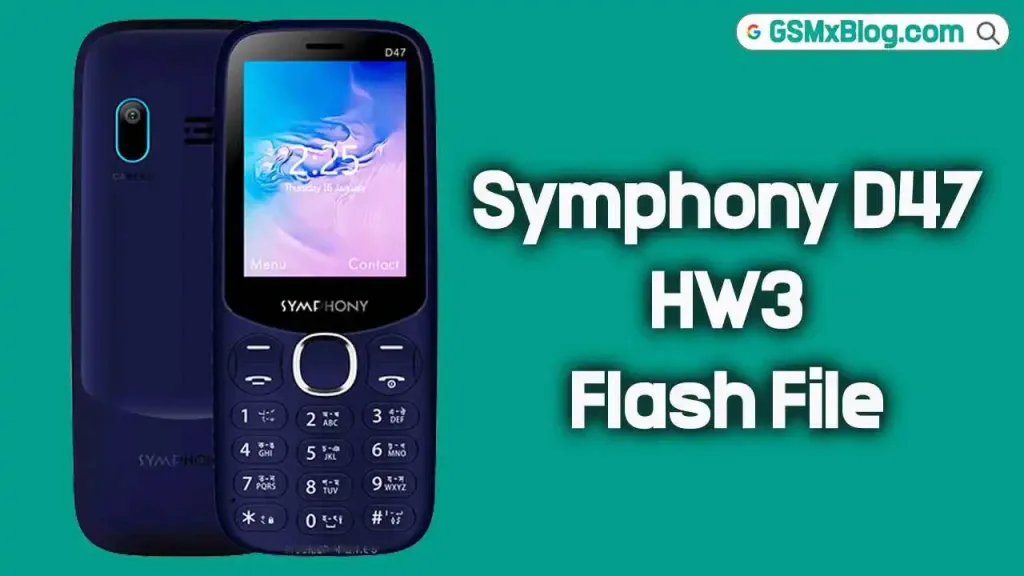 Symphony D47 HW3 Flash File