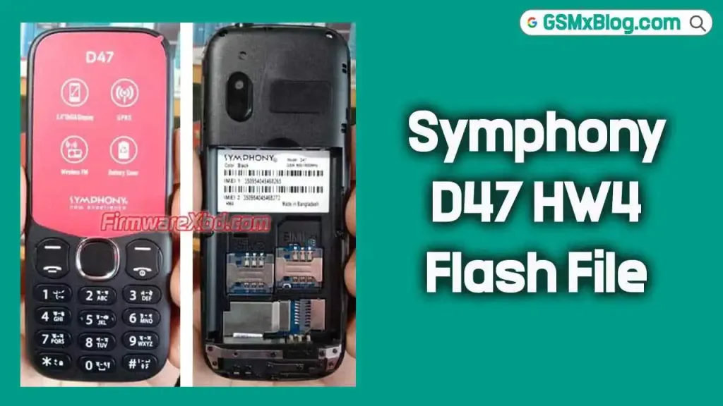 Symphony D47 HW4 Flash File