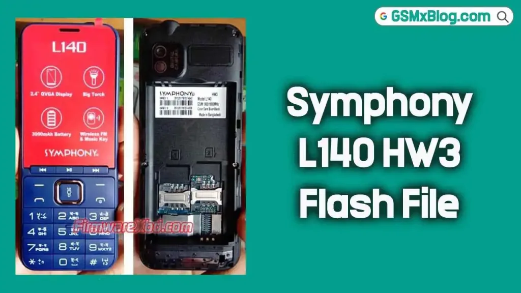 Symphony L140 HW3 Flash File