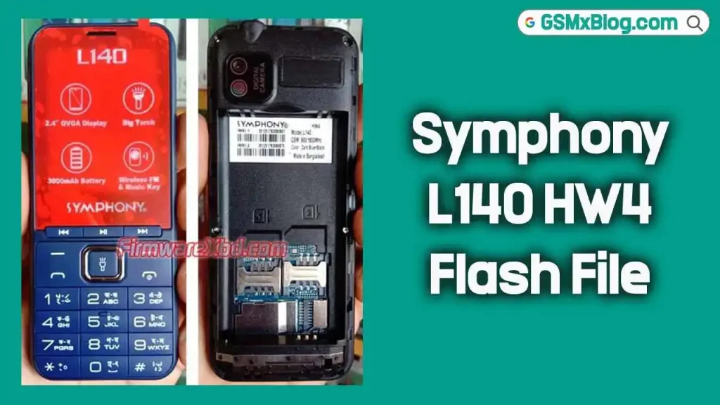 Symphony L140 HW4 Flash File