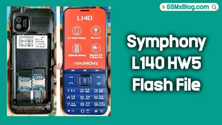 Symphony L140 HW5 Flash File (Firmware) MT6261DA