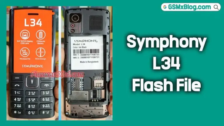 Symphony L34 Flash File (Firmware) MT6261DA