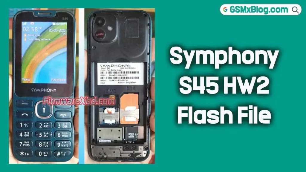 Symphony S45 HW2 Flash File