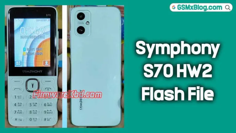 Symphony S70 HW2 Flash File (Firmware) MT6261DA