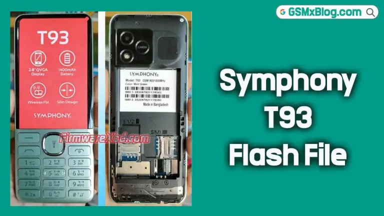 Symphony T93 Flash File (Firmware) MT6261DA