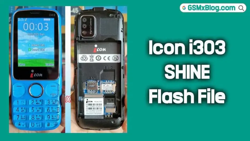 Icon i303 SHINE Flash File