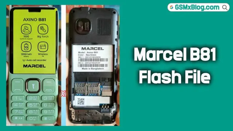 Marcel B81 Flash File (Firmware) SC6531E