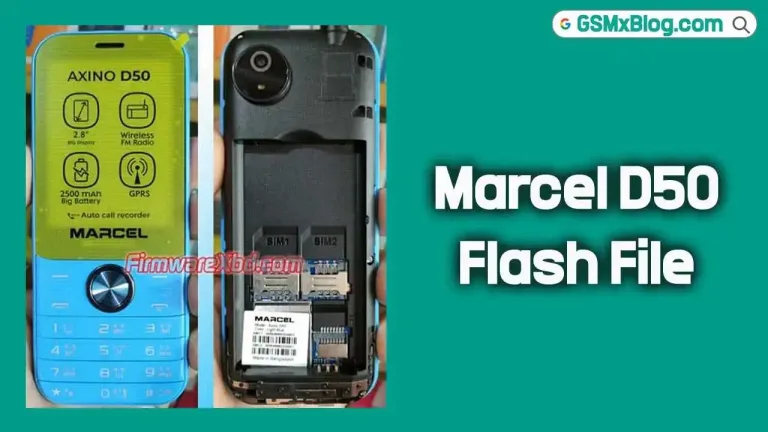 Marcel D50 Flash File (Firmware) SC6531E