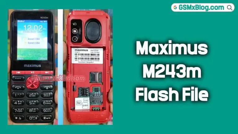 Maximus M243m Flash File (Firmware) SC6531DA