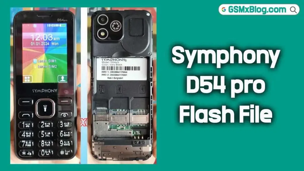 Symphony D54 pro Flash File