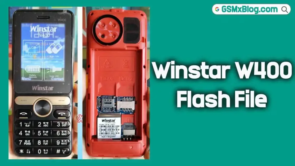 Winstar W400 Flash File