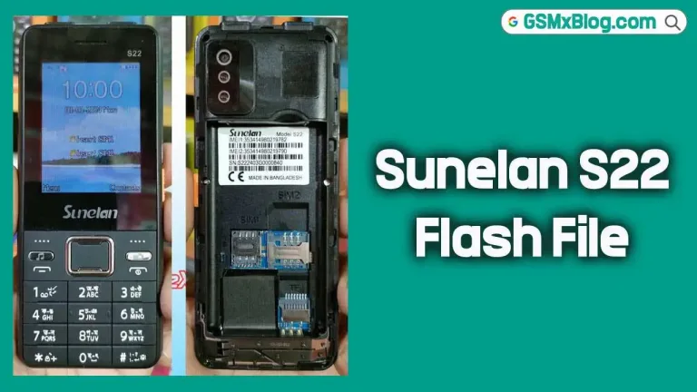 Sunelan S22 Flash File (Firmware) SC6533G