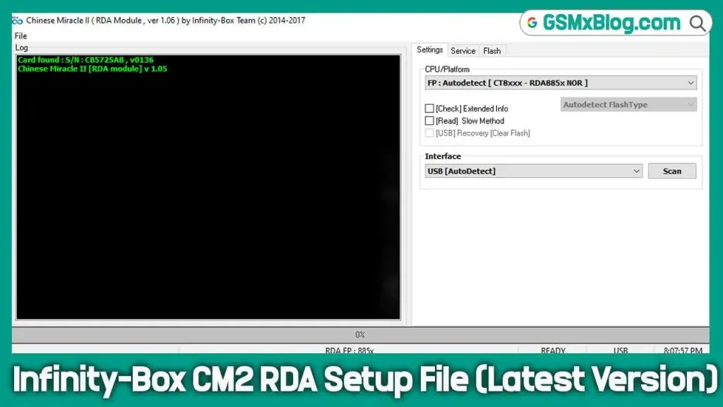 CM2 RDA Setup File Download